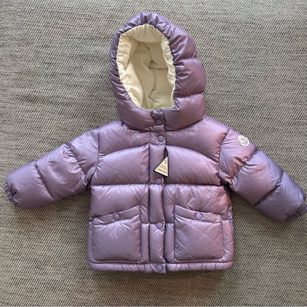 Moncler Down Purple Puffer Jacket